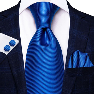 Selyem nyakkendő szett (kék) Nr.1