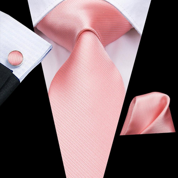 Selyem nyakkendő szett (rózsaszín) Nr.2
