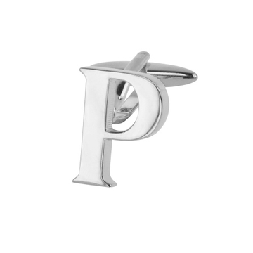 Monogram / Betű mandzsettagombok "P"