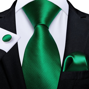 Selyem nyakkendő szett (zöld) Nr.4