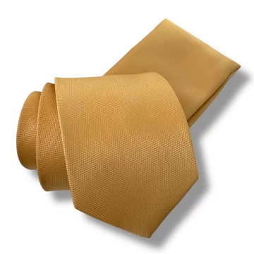 Nyakkendő díszzsebkendővel (arany)