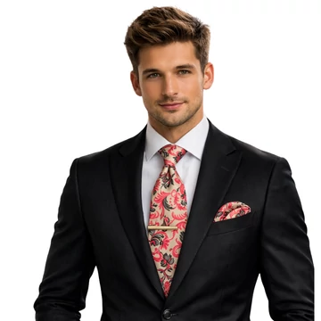 Fiori óarany virágos nyakkendő szett