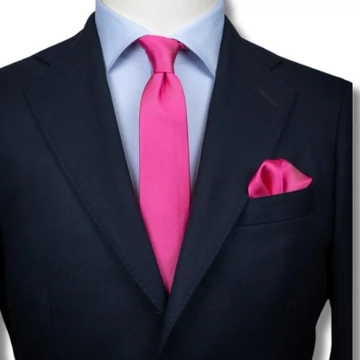 Selyem nyakkendő szett ciklámen