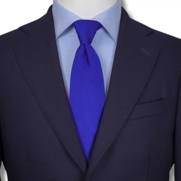 Selyem nyakkendő szett királykék