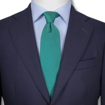 Selyem nyakkendő szett zöld