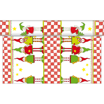 Karácsonyi textilhatású  asztali futó / Lilo Manócskák