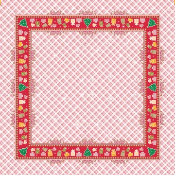 Karácsonyi textilhatású asztalterítő / Joy