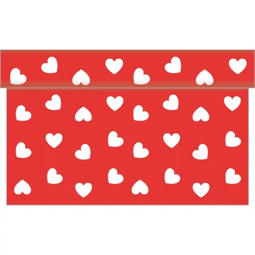 LOVE textilhatású  asztali futó 