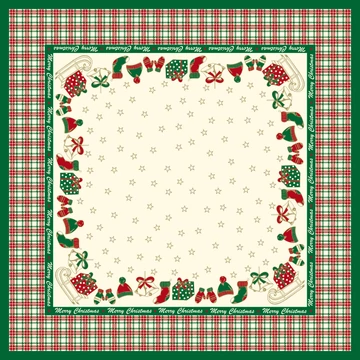 Karácsonyi textilhatású asztalterítő / Amy