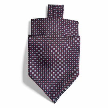 Lago Maggiore  selyem ascot nyakkendő (kék) Nr.1.