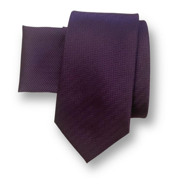 Extra hosszú nyakkendő szett (lila)