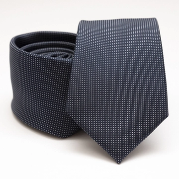 Milan selyem nyakkendő  (kék-fehér pöttyös)