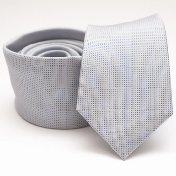 Selyem nyakkendő  (szürke tűpettyes)