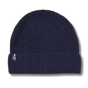 Maison Bonnefoy / Patrice tengerkék merinoi gyapjú sapka Maison Bonnefoy / Patrice tengerkék merinoi gyapjú sapka