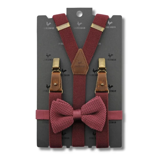 Nadrágtartó szett / Sir Redman / Mr. Buck Burgundy
