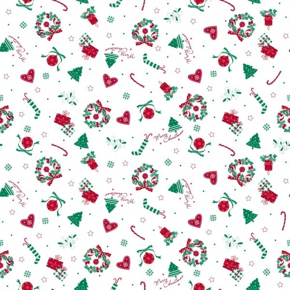 Karácsonyi textilhatású asztalterítő / Dream