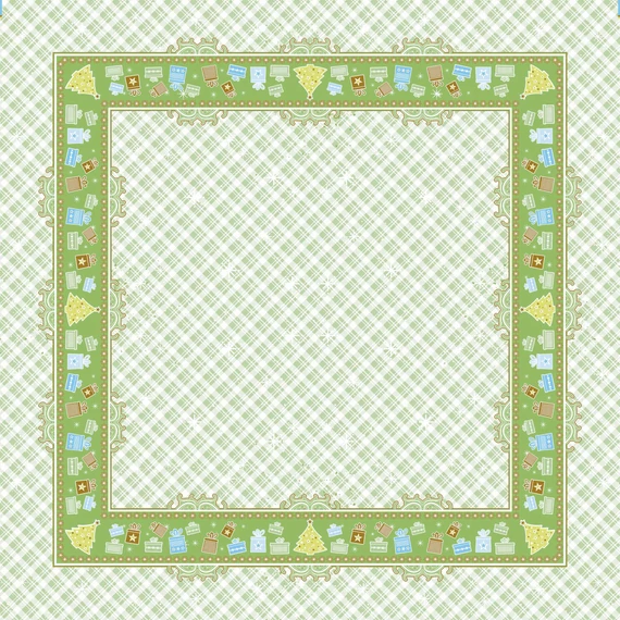 Karácsonyi textilhatású asztalterítő / Joy