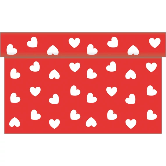 LOVE textilhatású  asztali futó 