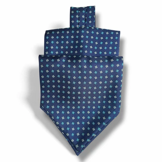 Lago Maggiore  selyem ascot nyakkendő (kék) Nr.2.