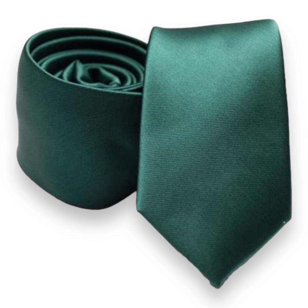 Keskeny nyakkendő  sötétzöld
