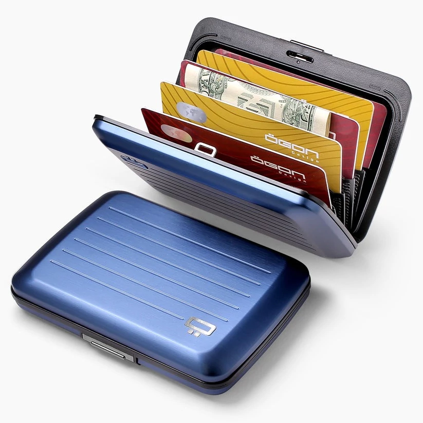 Ögon Smart Case V2 fém kártyatartó tengerkék