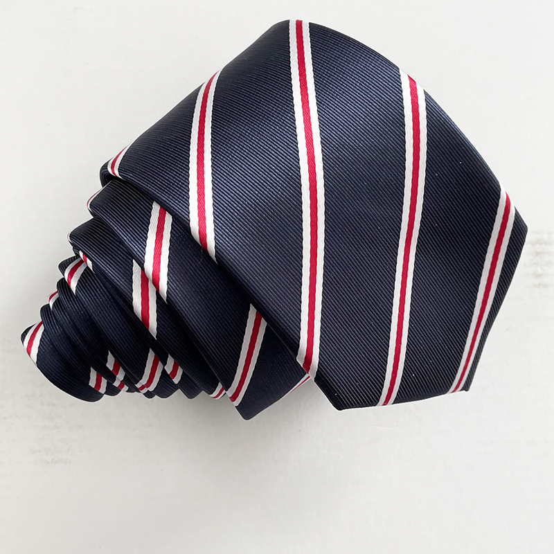 ASTOR csíkos nyakkendő (kék, piros, fehér)