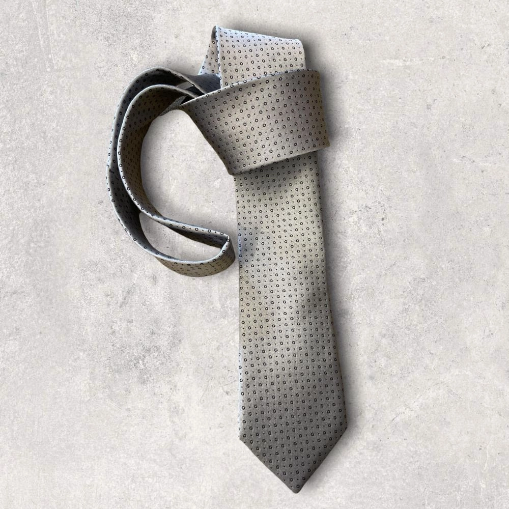 Rosso selyem nyakkendő (ezüst) Nr.2