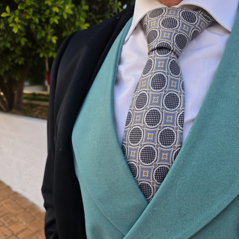 Eleglam férfi selyem twill nyakkendő / Granada