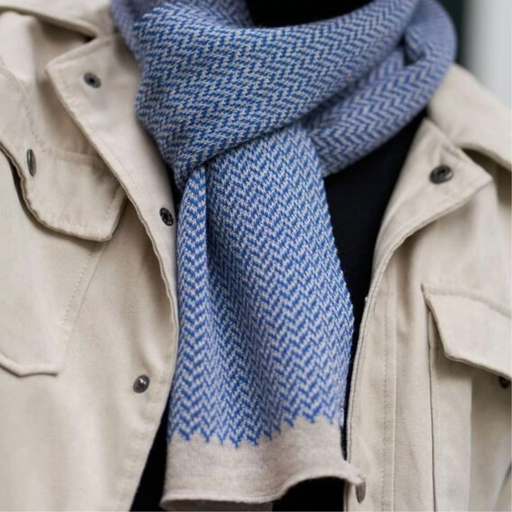 Maison Bonnefoy / halszálkamintás sál 