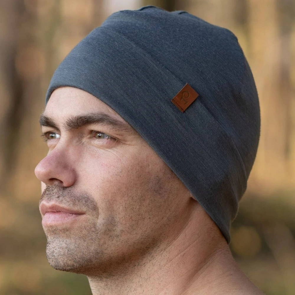 Menique merinói gyapjú sapka / sötétszürke